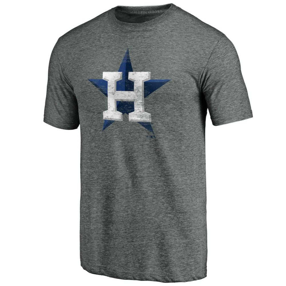 MLB Houston Astros Weathered Official Logo Tri-Blend T-Shirt