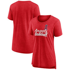 MLB Los Angeles Angels Women's Practice Time Tri-Blend T-Shirt
