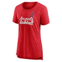 MLB Los Angeles Angels Women's Practice Time Tri-Blend T-Shirt