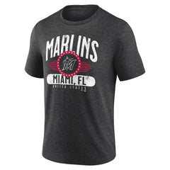 MLB Miami Marlins Badge of Honor Tri-Blend T-Shirt