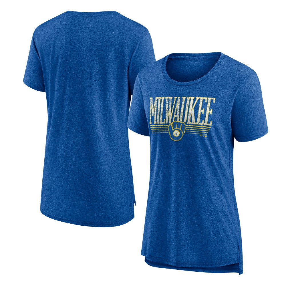 MLB Milwaukee Brewers Women's Toppler Tri-Blend T-Shirt