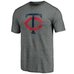 MLB Minnesota Twins Weathered Official Logo Tri-Blend T-Shirt