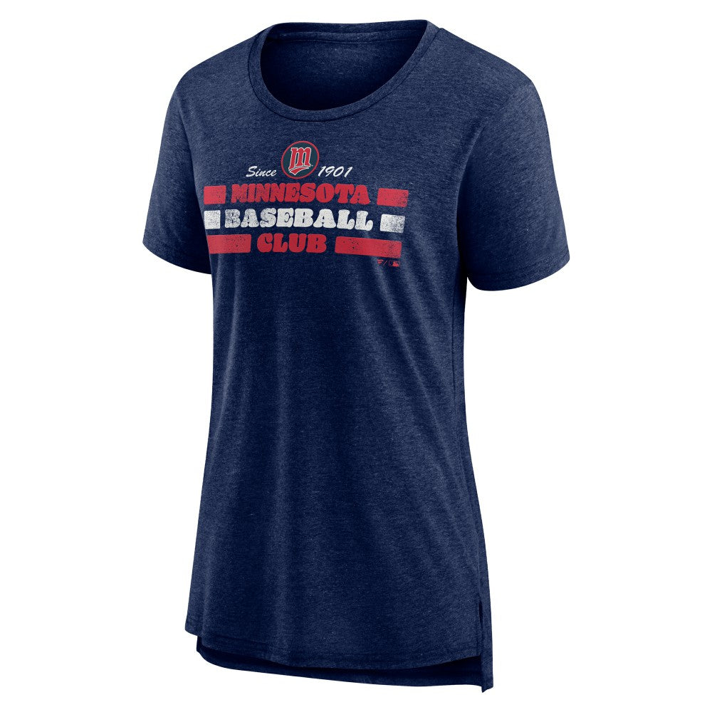 MLB Minnesota Twins Women's Power Swing Tri-Blend T-Shirt