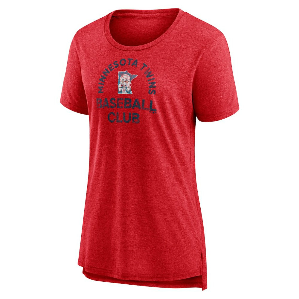 MLB Minnesota Twins Women's Selected First Tri-Blend T-Shirt