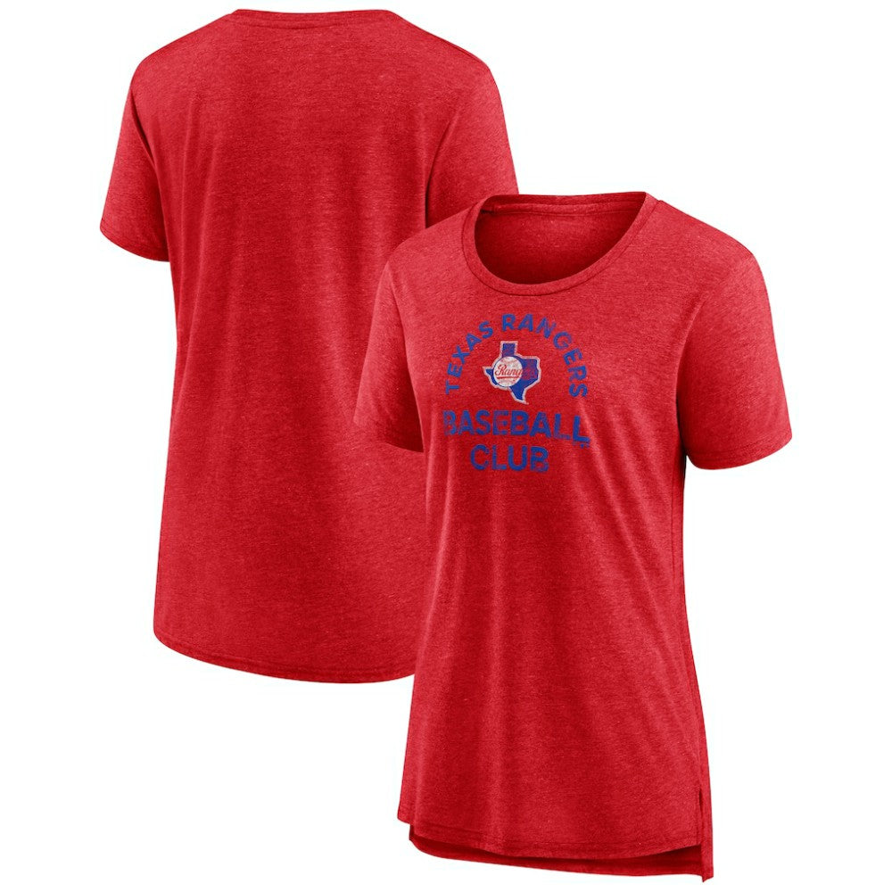 MLB Texas Rangers Women's Selected First Tri-Blend T-Shirt