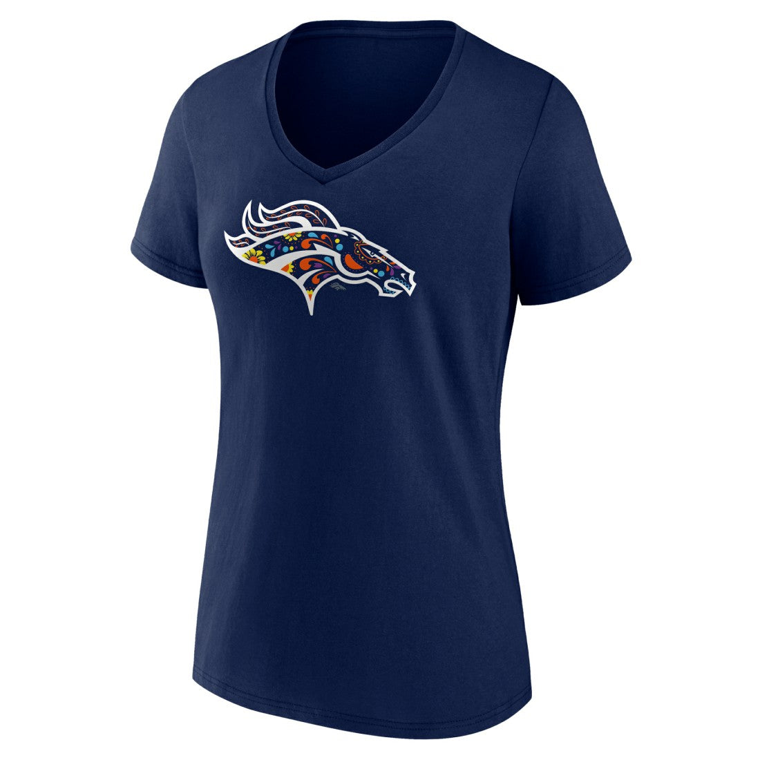 Women's Mexico Bronco V-Neck T-Shirt - Denver Broncos