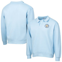 Manchester City Sport Design Sweden Retro Relaxed Fleece Sweatshirt -  Light Blue