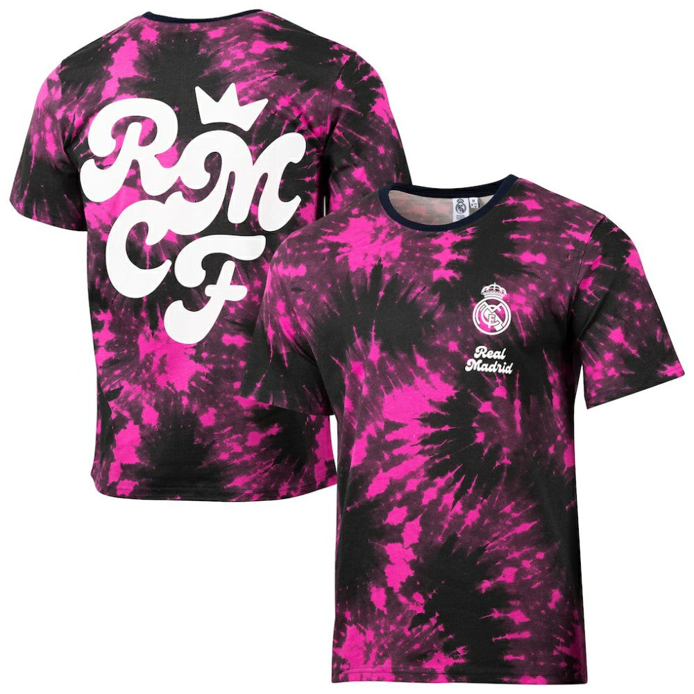 Real Madrid Sport Design Sweden Relaxed Time Out Tie-Dye T-Shirt -  Black