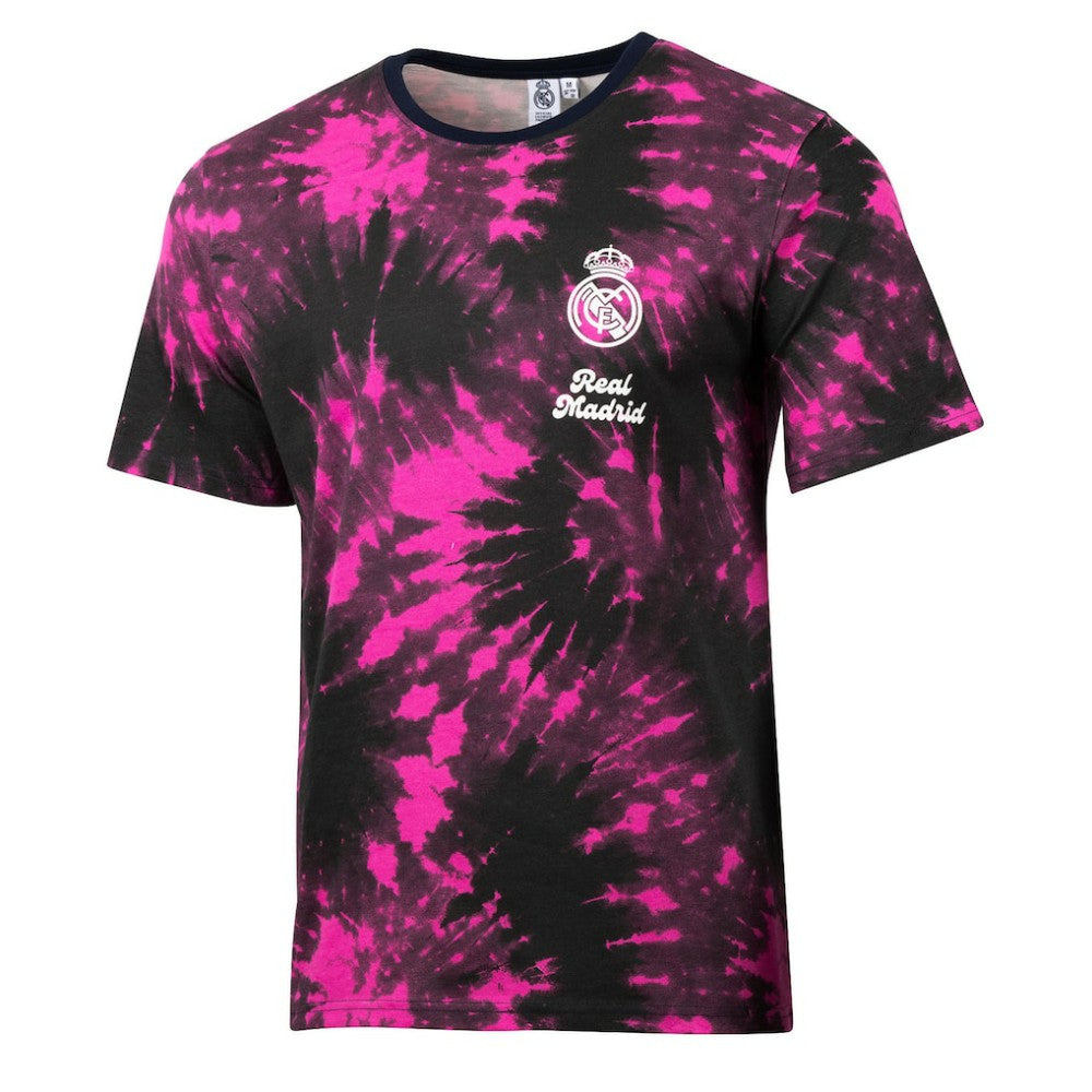 Real Madrid Sport Design Sweden Relaxed Time Out Tie-Dye T-Shirt -  Black