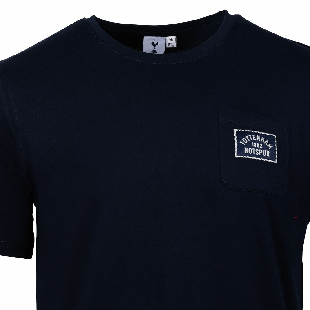 Tottenham Hotspur Sport Design Sweden Relaxed Post Match Pocket T-Shirt -  Navy
