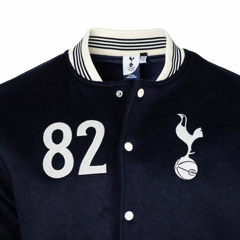Tottenham Hotspur Sport Design Sweden Free Kick Wool Varsity Jacket -  Navy