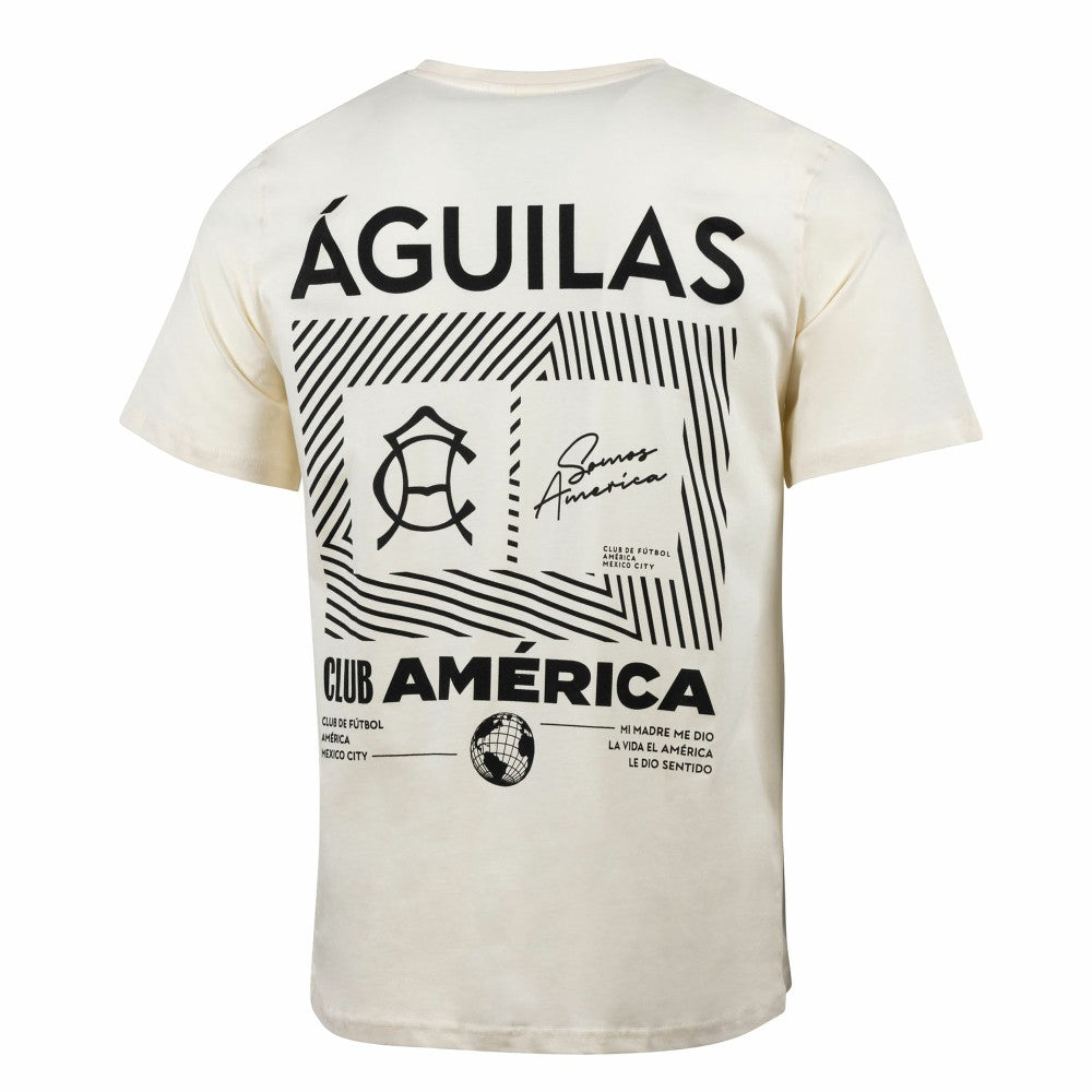Club America Sport Design Sweden Everyday Relaxed T-Shirt -  Cream