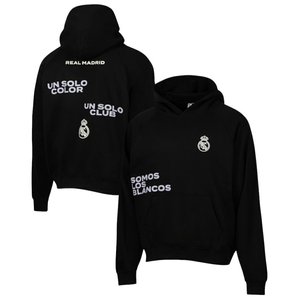 Real Madrid Sport Design Sweden Overtime Oversized Raglan Hoodie -  Black