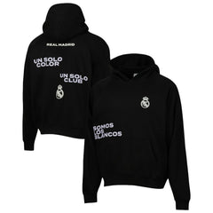 Real Madrid Sport Design Sweden Overtime Oversized Raglan Hoodie -  Black