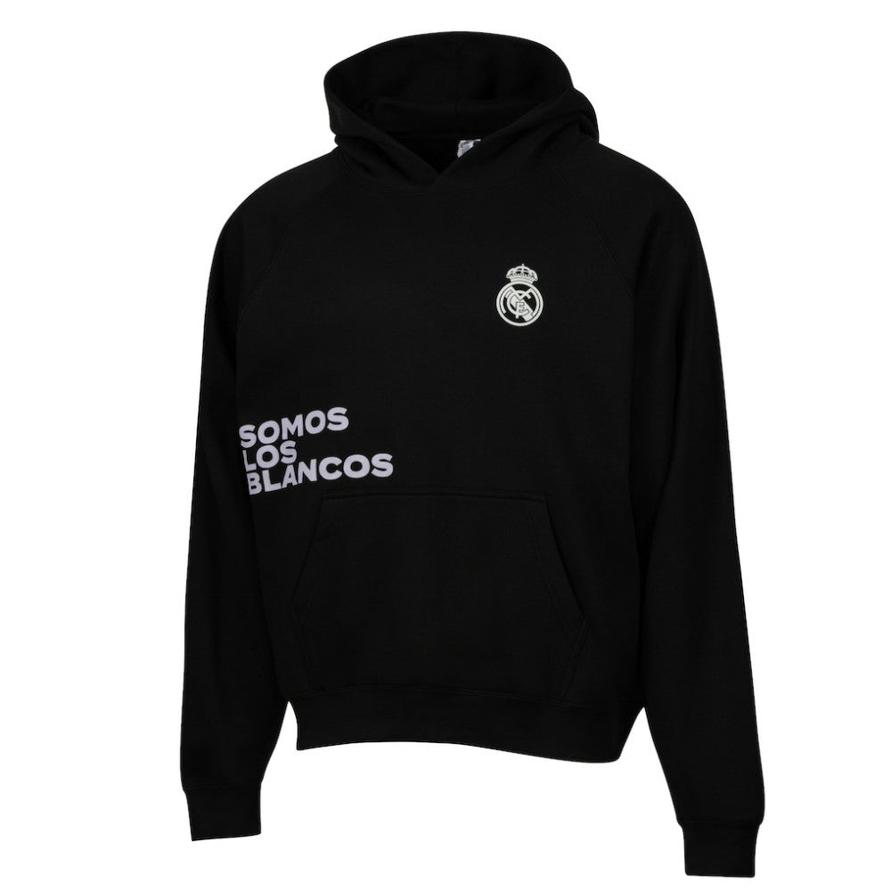 Real Madrid Sport Design Sweden Overtime Oversized Raglan Hoodie -  Black