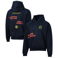 Club America Sport Design Sweden Overtime Oversized Raglan Hoodie -  Navy