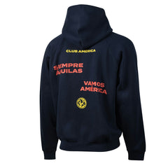 Club America Sport Design Sweden Overtime Oversized Raglan Hoodie -  Navy