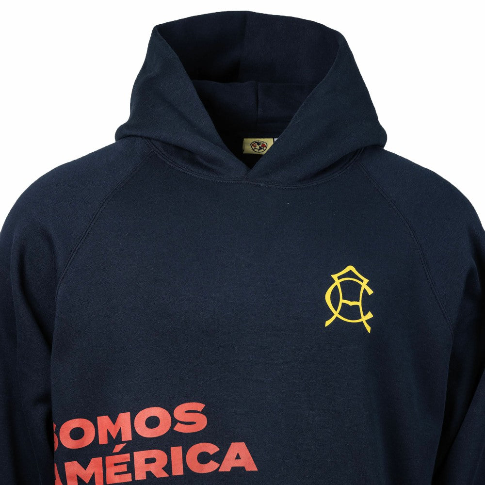 Club America Sport Design Sweden Overtime Oversized Raglan Hoodie -  Navy