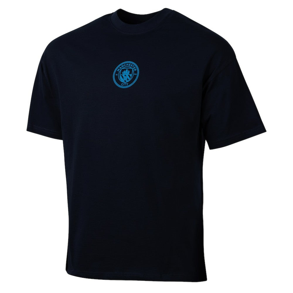 Manchester City Sport Design Sweden Youth Game Day Graphic T-Shirt -  Navy