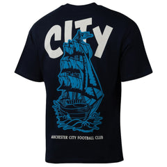 Manchester City Sport Design Sweden Youth Game Day Graphic T-Shirt -  Navy