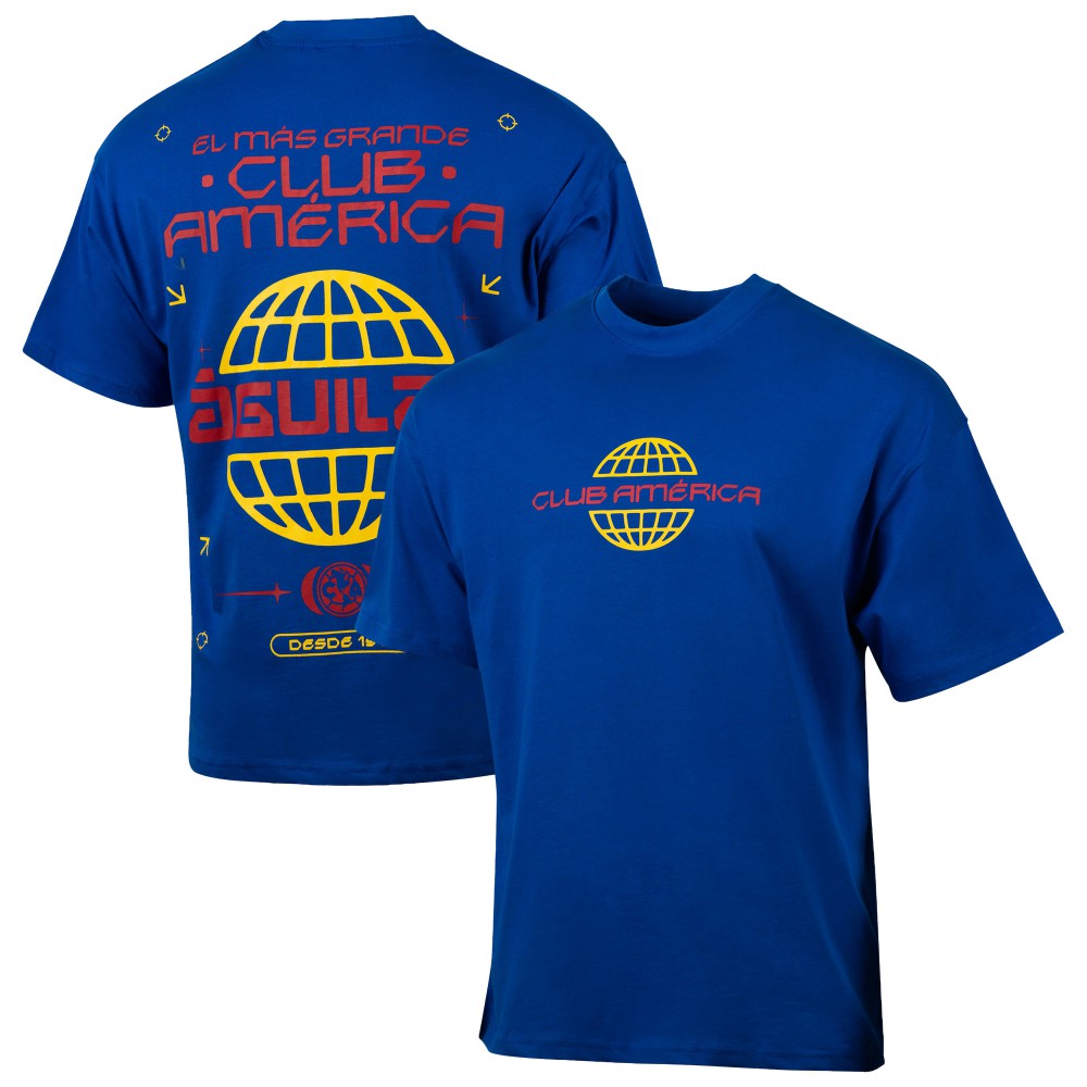 Club America Sport Design Sweden Worldwide Oversized T-Shirt -  Royal