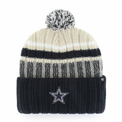 '47 Long Range Cuffed Knit Hat with Pom - Dallas Cowboys