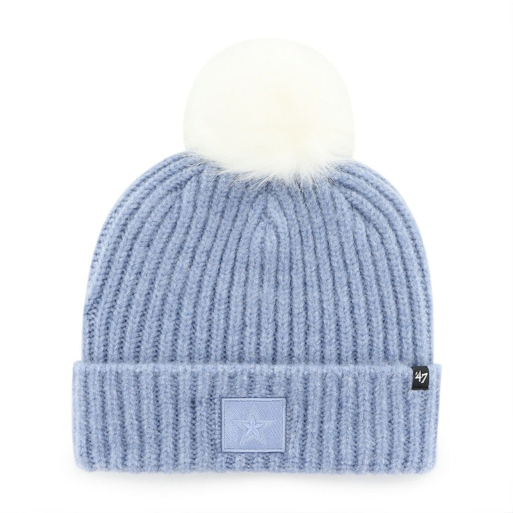 '47 Women's Mellow Cuffed Knit Hat with Pom - Dallas Cowboys