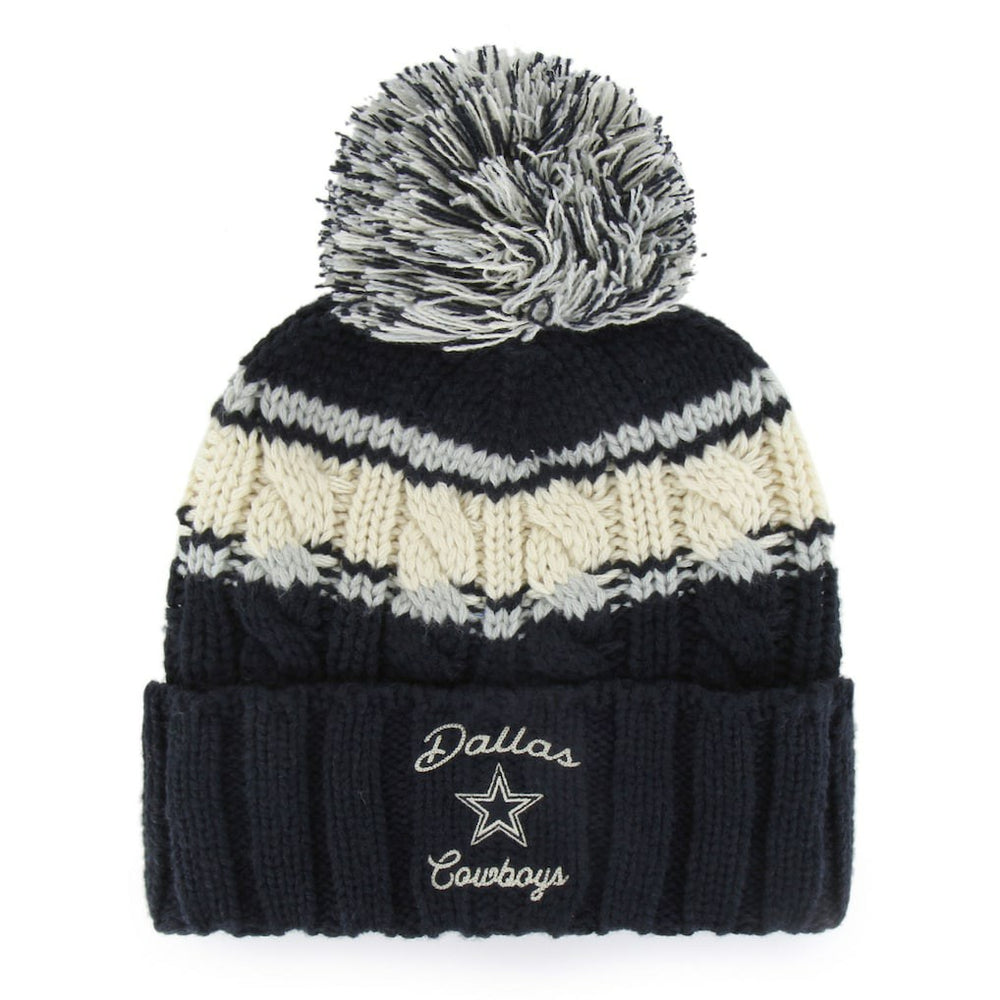 '47 Women's Emma Cuffed Knit Hat with Pom - Dallas Cowboys