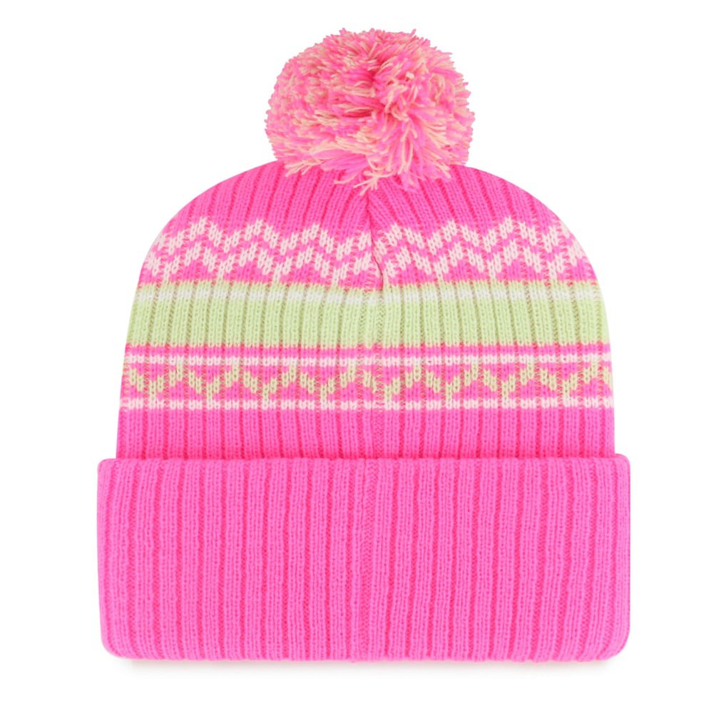 '47 Girls Youth Polar Vortex Cuffed Knit Hat with Pom - Dallas Cowboys