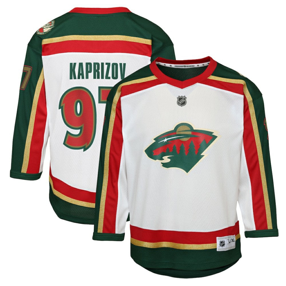 NHL White Kirill Kaprizov Minnesota Wild Youth 25th Anniversary Replica Player Jersey