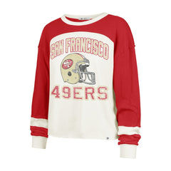 '47 Women's Double Header Curve Toni Long Sleeve T-Shirt - San Francisco 49ers