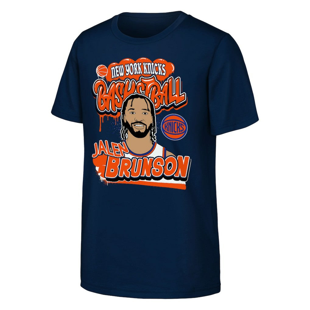 NBA Jalen Brunson New York Knicks Outerstuff Youth Baller T-Shirt
