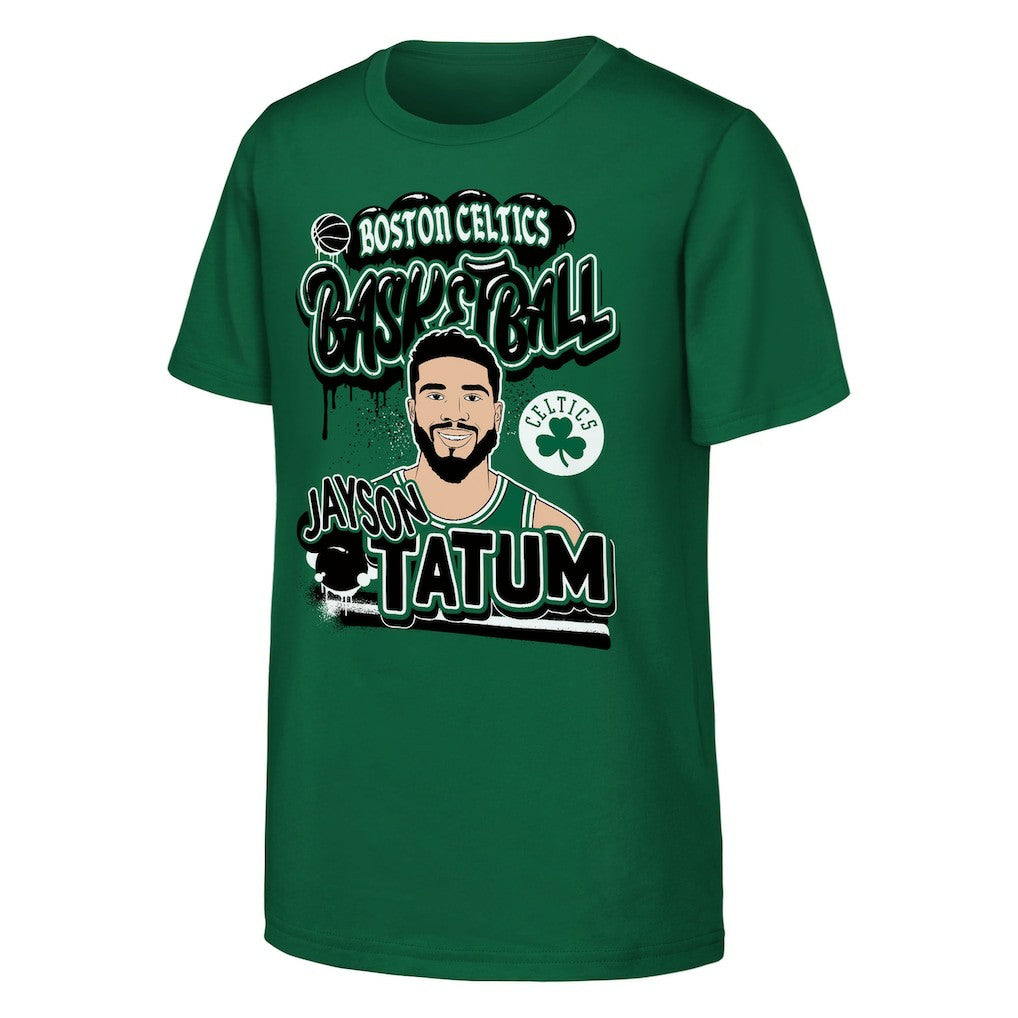 NBA Jayson Tatum Boston Celtics Outerstuff Youth Baller T-Shirt