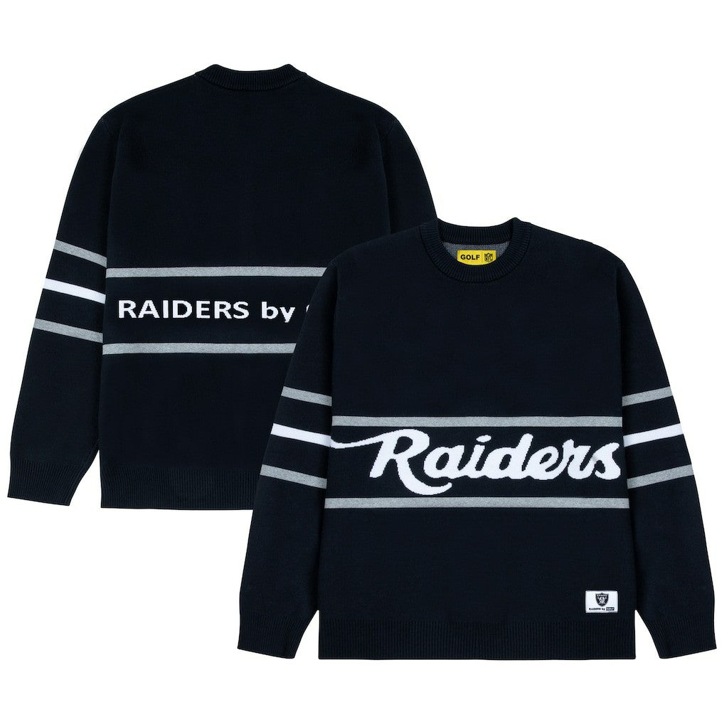 GOLF WANG Jacquard Pullover Sweater - Las Vegas Raiders