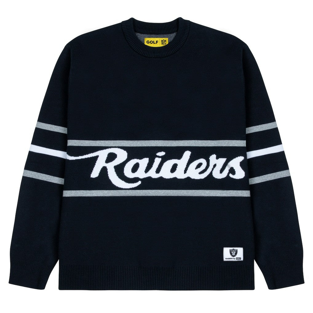 GOLF WANG Jacquard Pullover Sweater - Las Vegas Raiders