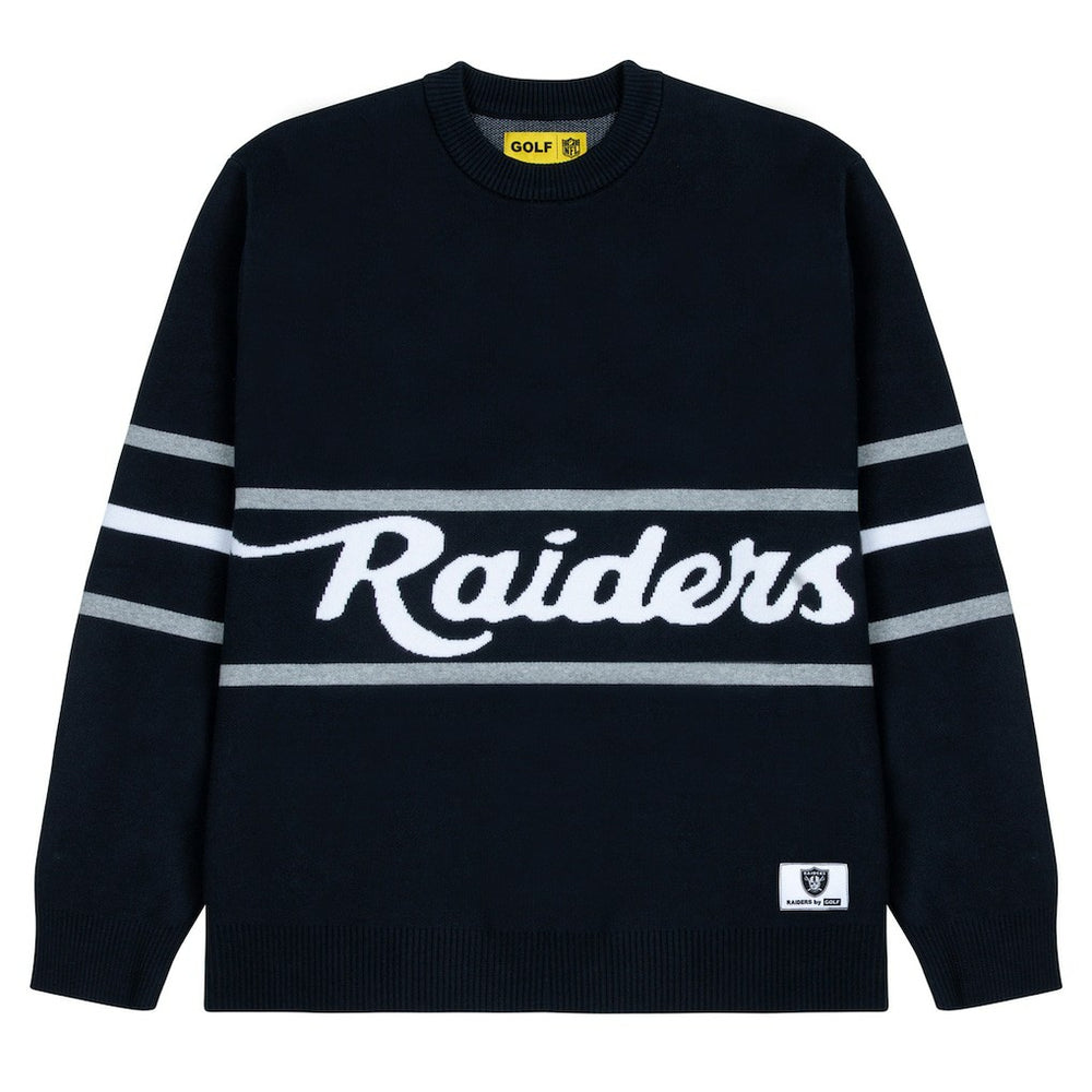 GOLF WANG Jacquard Pullover Sweater - Las Vegas Raiders