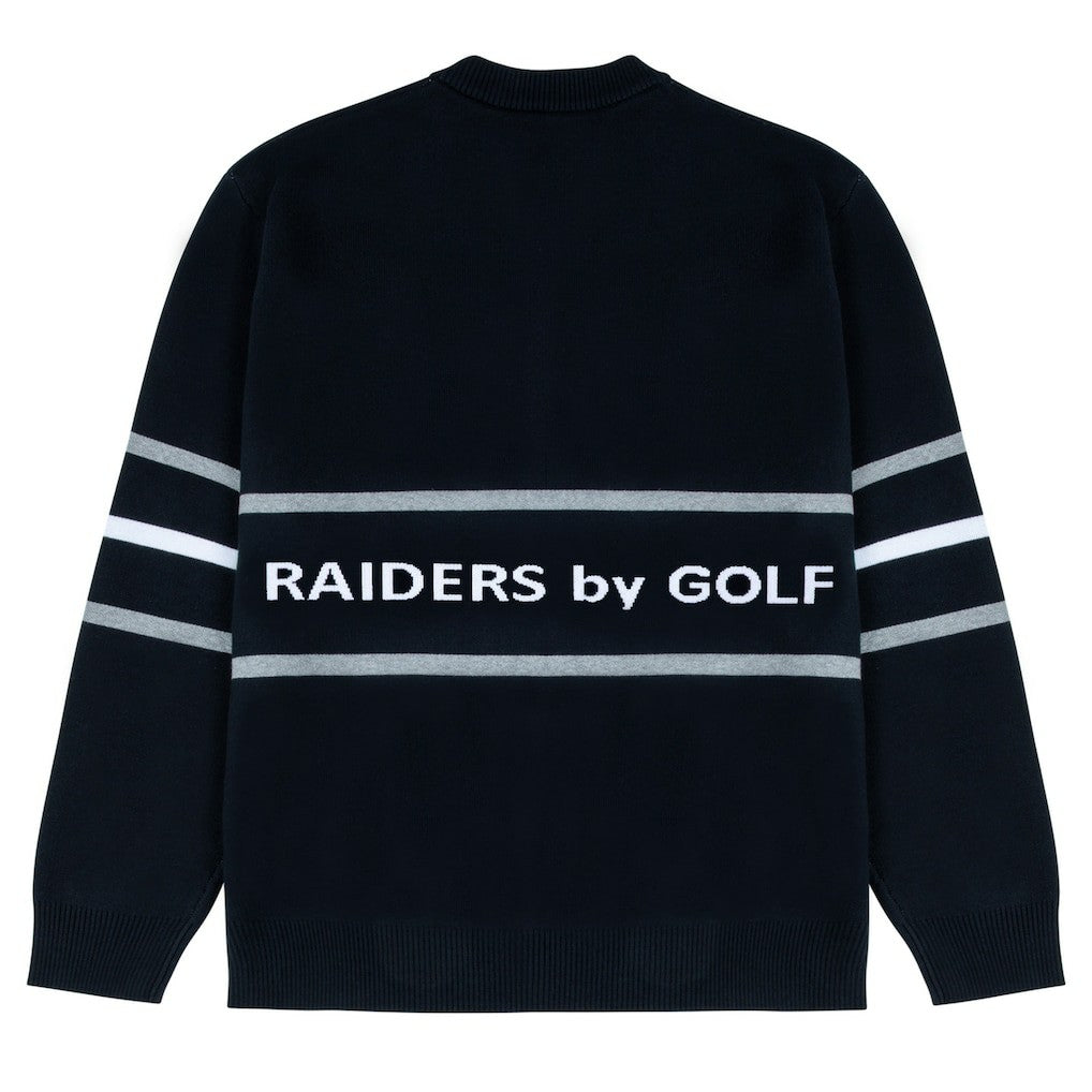 GOLF WANG Jacquard Pullover Sweater - Las Vegas Raiders