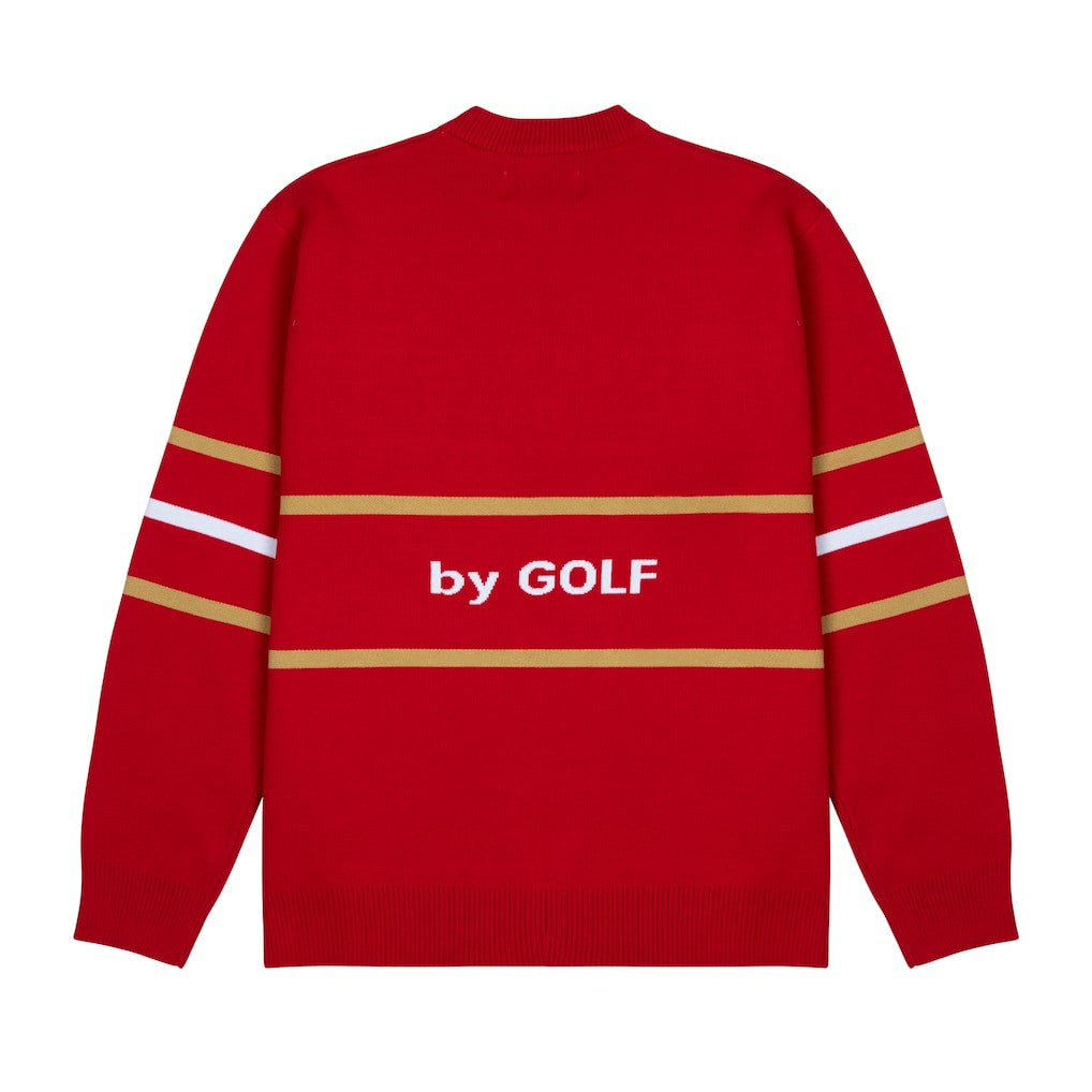 GOLF WANG Jacquard Pullover Sweater - San Francisco 49ers
