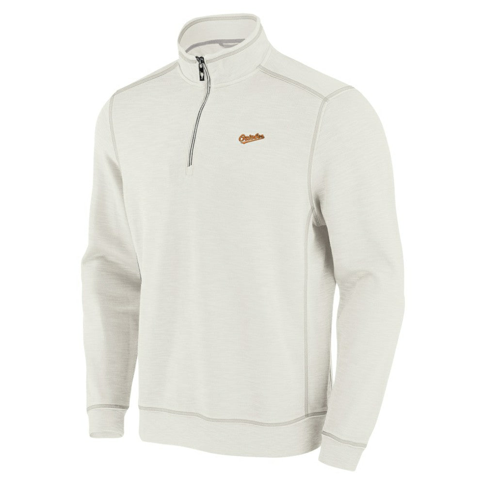 MLB Baltimore Orioles Tommy Bahama Sport Tobago Bay Tri-Blend Half-Zip Sweatshirt