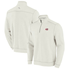 MLB Cincinnati Reds Tommy Bahama Sport Tobago Bay Tri-Blend Half-Zip Sweatshirt