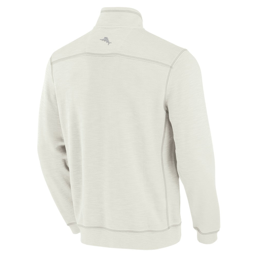 MLB Cincinnati Reds Tommy Bahama Sport Tobago Bay Tri-Blend Half-Zip Sweatshirt