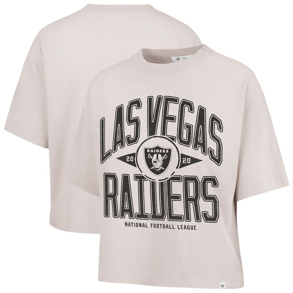 '47 Women's Cropped Windthrow Ravine T-Shirt - Las Vegas Raiders