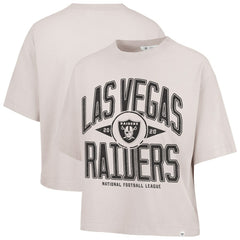 '47 Women's Cropped Windthrow Ravine T-Shirt - Las Vegas Raiders