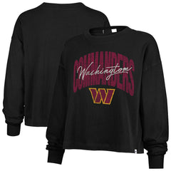 '47 Women's Muse Sydney Long Sleeve Cropped T-Shirt - Washington Commanders