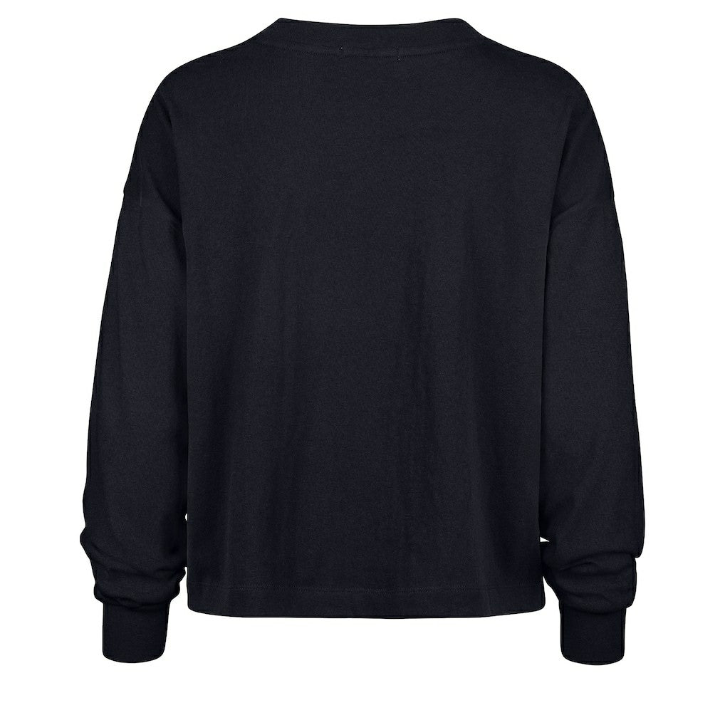 '47 Women's Muse Sydney Long Sleeve Cropped T-Shirt - New England Patriots