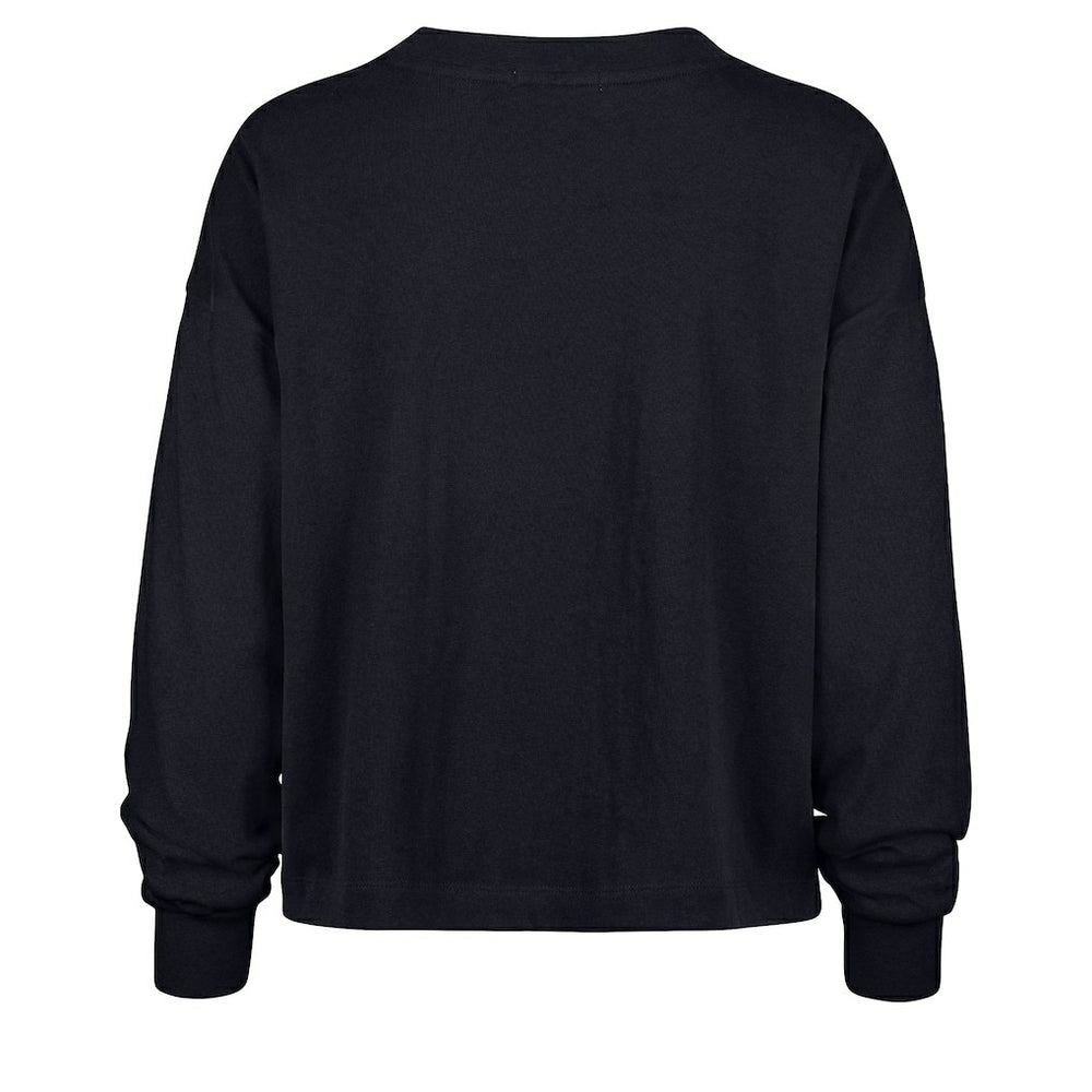 '47 Women's Muse Sydney Long Sleeve Cropped T-Shirt - New England Patriots
