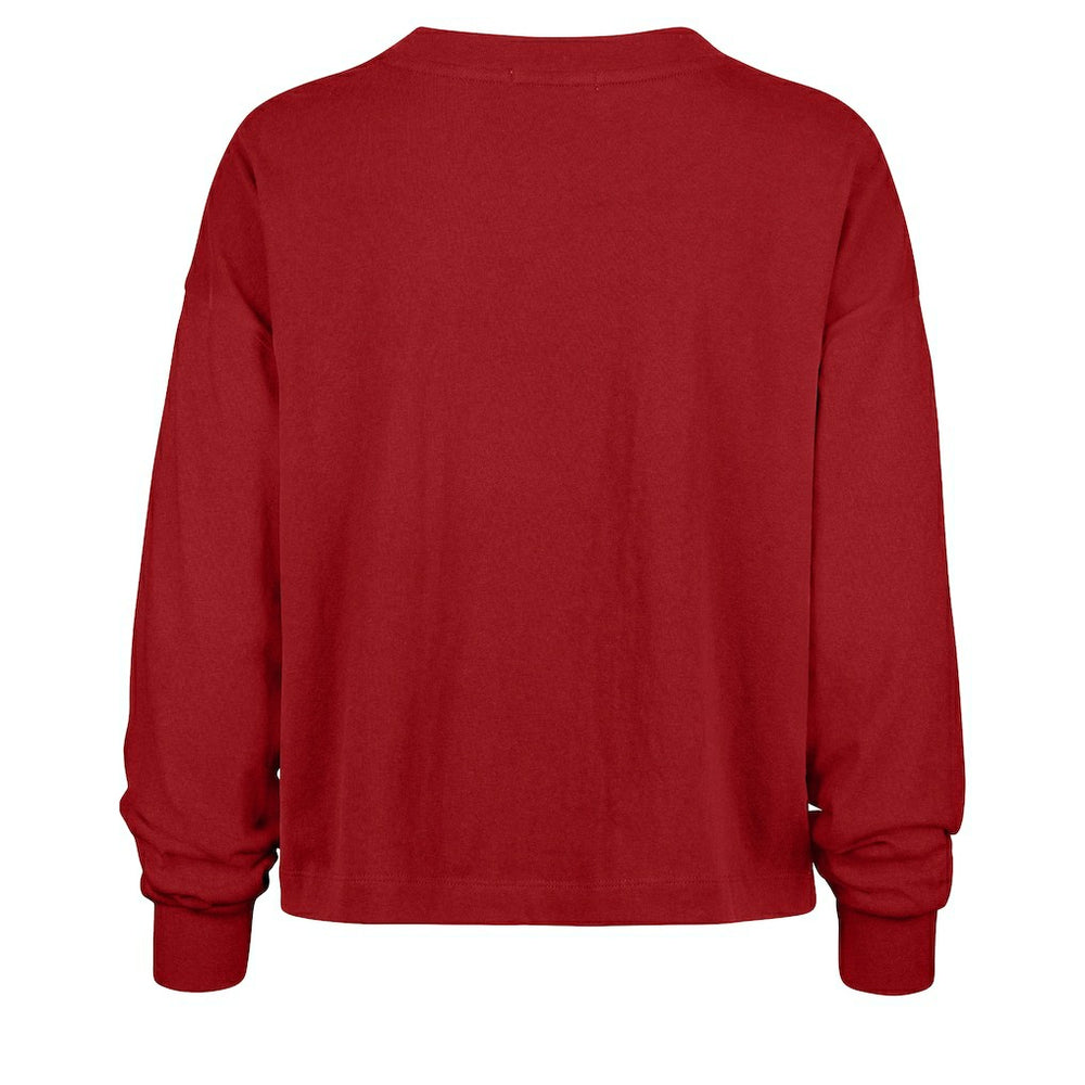 '47 Women's Muse Sydney Long Sleeve Cropped T-Shirt - San Francisco 49ers