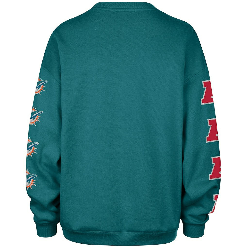 '47 Women's Go Big Oversized Pullover Sweatshirt - Miami Dolphins