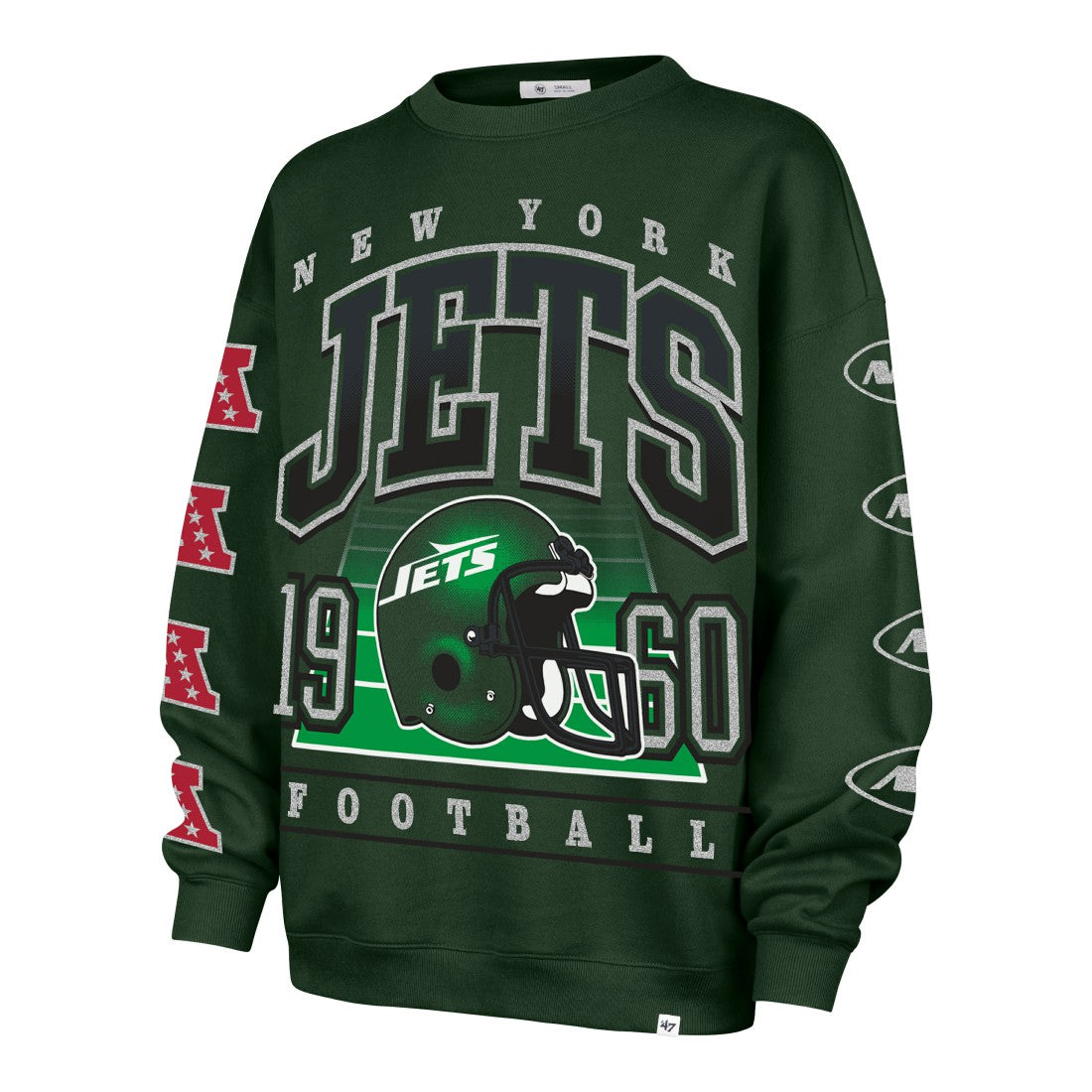 '47 Women's Go Big Oversized Pullover Sweatshirt - New York Jets
