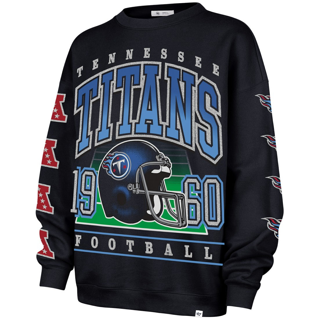 '47 Women's Go Big Oversized Pullover Sweatshirt - Tennessee Titans